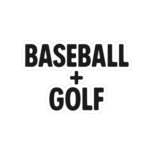 Baseball + Golf Sticker